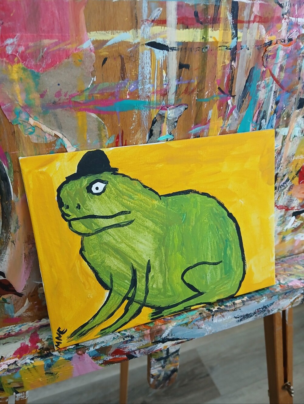 Frog Painting Folk Art